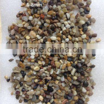 Mixed color polished pebble 1-3mm