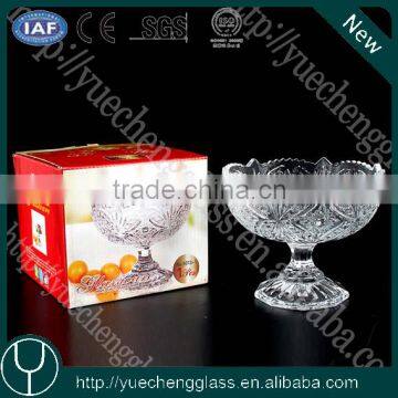 Machine-made clear crystal glass fruit plate wholesale                        
                                                Quality Choice