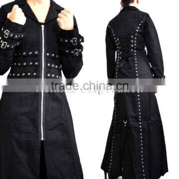 GOTHIC TRIPP NYC COAT WITH EYELETS