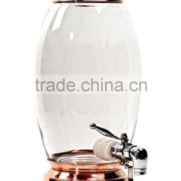 Glass Spigot Honey Jar with Tap, Glass Honey Dispenser Jar, Glass Beverage Jar, Glass Jar for Honey, Spigot Jar Faucet for Honey