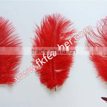 Cheap Ostrich Feathers 15CM -20CM Red Small Ostrich Feather For Wedding And Party Decoration