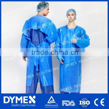 AAMI Level 3 Thumb up Latex Free Anti Fluid Impervious Gown With Open Back photo-2