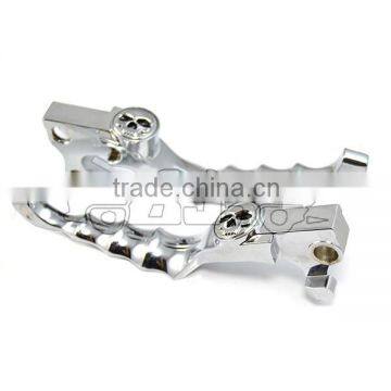 BJ-LS-005 Hot sale Chrome Billet Aluminum Skull hand brake lever for Sportster