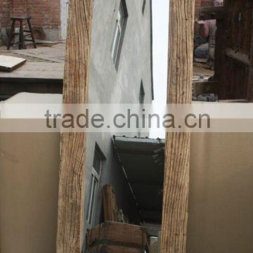 Chinese antique natural elm wood rustic style mirror