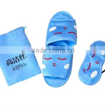 2015 Convenient to Carry Slipper and Practical Eye Mask for Air Travel Kit photo-2