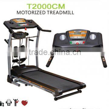 T2000CM best home use 1.5hp treadmill fitness equipment with massager and sit up functions