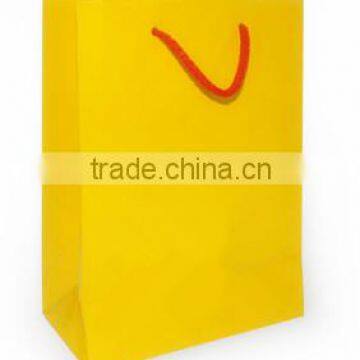 2015 New fancy custome printed shopping bag paper bag with string handle