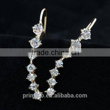 New Designer Fashion Jewelry 7 Cubic Zircon Stones Earrings photo-3