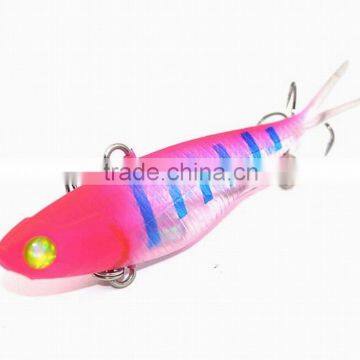 new fishing lure sinking soft vibe , lead jig bait,metal jigging lure