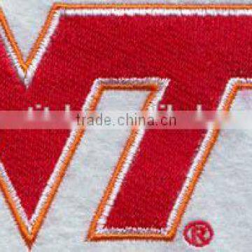 2016 new fashion letter design custom embroidery patch for kid's clothes