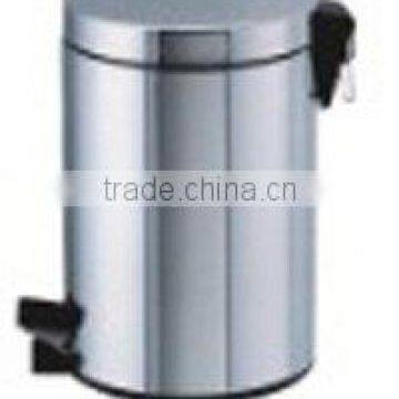 7L Nickel brush finishing stainless steel garbage can