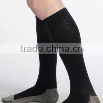 Soft Ribbed 20-30 mmHg Knee High copper compression socks, running compression socks