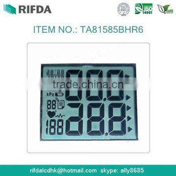 TN positive 7 segment lcd screen display for hematomanometer