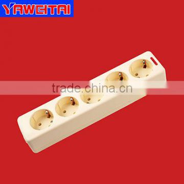 5 gang extension socket with earthing/grounding