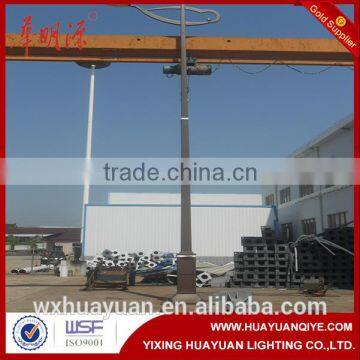 10m steel square road decorative light pole