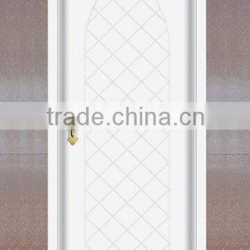 simple surface design white color internal solid wooden door