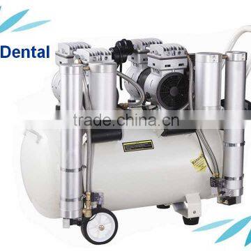 Dental silent oil free compressor with air drier