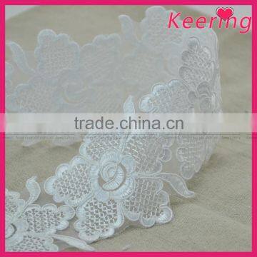 Decorative white flower lace wholesale for garment WTPA-037