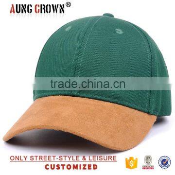 custom 100% cotton custom green baseball cap