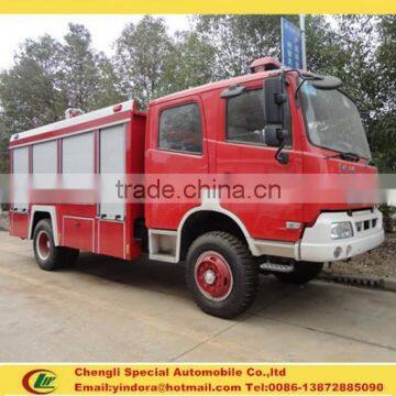 New design dongfeng 6000 litres 4x2 fire truck dimension