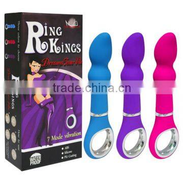 7 inch silicone Adult vibrating Sexual Stimulant for Woman