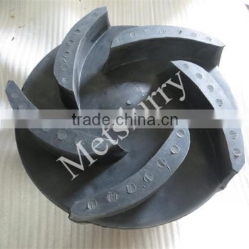 Interchangeable AH series slurry pump rubber impeller