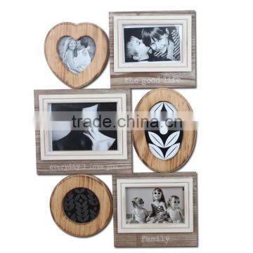 W50101 Wall Photo Frames With Six Photo Picture Frame From Chinese Factory