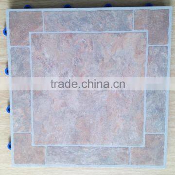 Plastic Flooring Type and Pvc Material interlock pvc flooring tiles super market trade show wooden flooring