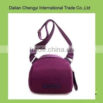 Hot sale cute pattern leisure nylon shoulder bag with long strap