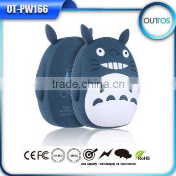 Original multicolor totoro power bank 6600mah for samsung galaxy note