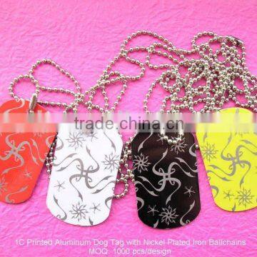 Printed Aluminium Dog tag