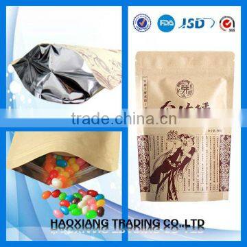 pasted valve paper bags/stand up pouch/stand up pouch valve zipper/china paper bag