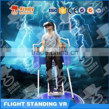 Newest Amusement park game Interactive vr Standing Flight VR 9D Cinema Simulator