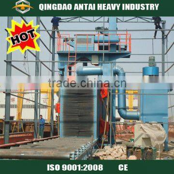 QH69 series H beam shot blasting machine/steel plate shot blasting machine/steel structure sand blasting machine