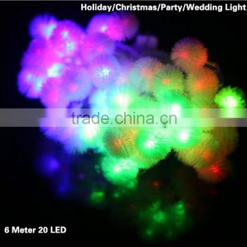 LED Christmas Light 6 Meter 20 Led String Light Lamp RGB for Holiday Wedding Party Indoor Outdoor Decoration Brand New