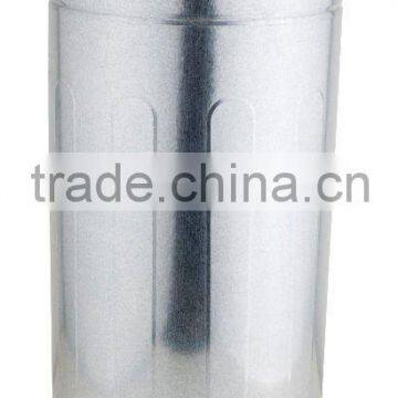 30L galvanized dustbin with pedal