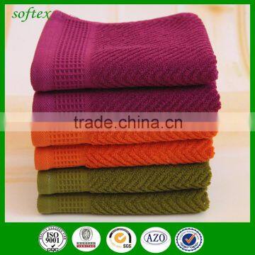 Jacquard Dark Color 100 Cotton Honeycomb Towels photo-3