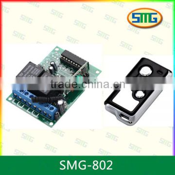 Motor Forward and Reverse 12V/24V 2-channel latched Learning Code Wireless Remote Control SMG-802