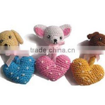 Cute and Funny Pet Crochet Toy Love Heart Baby