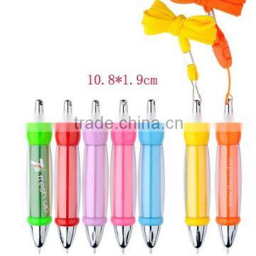 Colorful Advertising Lanyard Pen, gift logo string ball pen                        
                                                Quality Choice