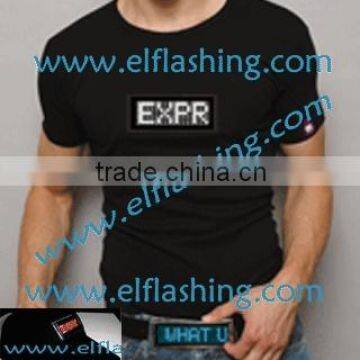 LED Message T-shirt,can change message t-shirt