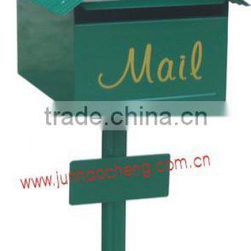 JHC-1049 Standing mail box/Outdoor newspaper metal mailbox/Traditional mailbox