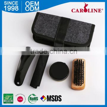 Cheap Prices Black Small Shoe Care Products In Zipper Bag Kit