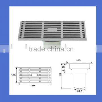 Anti-odour stainless steel floor drain