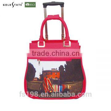 Travel trolley bag with beautiful printing