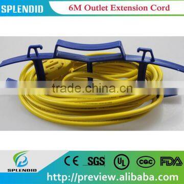 Circuit electric power plug extension cord 6M CE