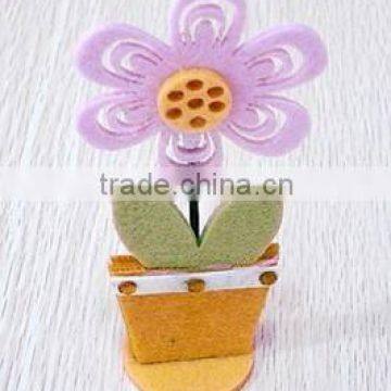 Felt flower pot