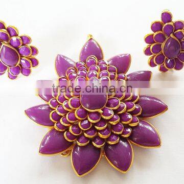 Pacchi Pendant Set with Earring Traditional Jewelry PS 24