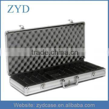 500 Capacity Long Aluminum Case Card Shuffler and Poker Chip Set ZYD-HZMpcc006