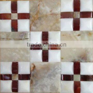 Red knot designs creramic mosaic tiles